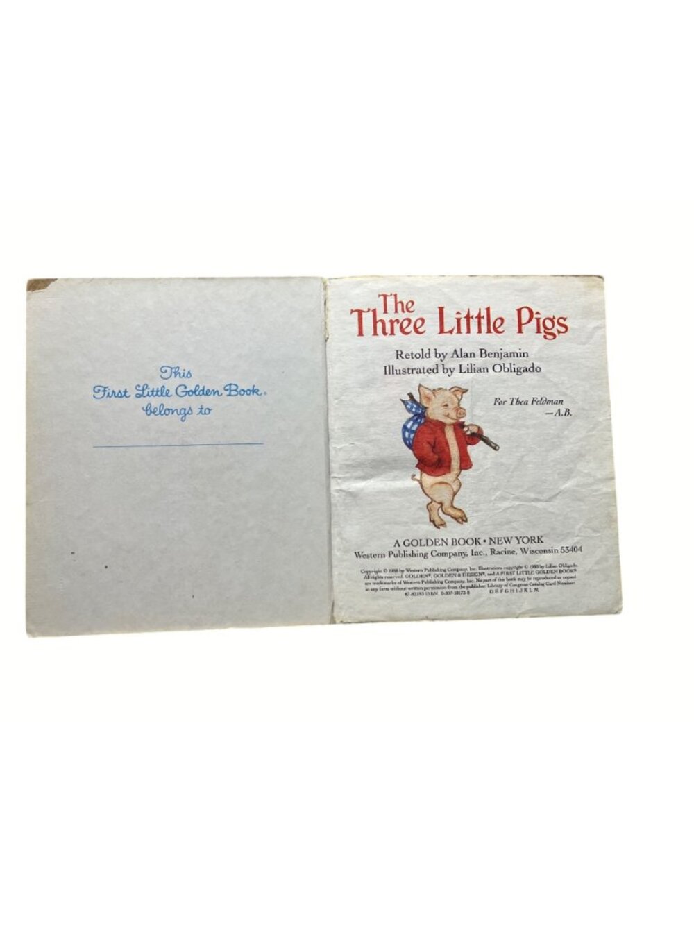 A First Little Golden Book The Three Little Pigs Hardcover - Picture 5 of 14